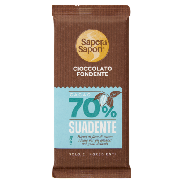Selex Saper di Sapori Cioccolato Fondente Trinitario Cacao 70% Suadente 100 g