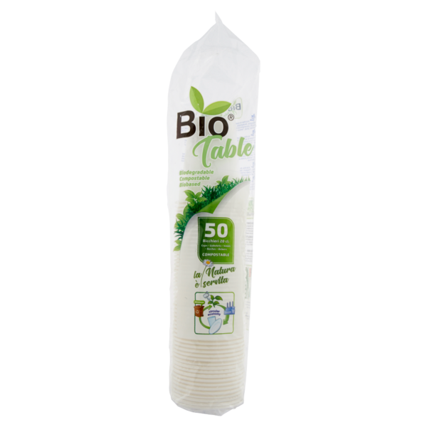 Bio Table Bicchieri 20 cl. Compostable 50 pz