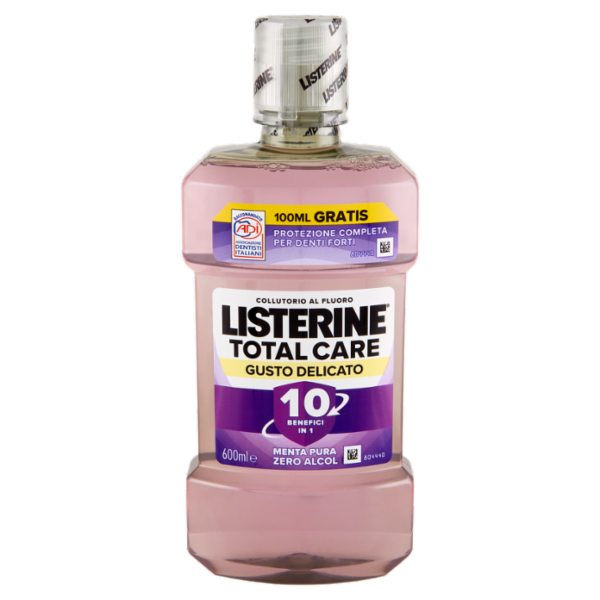 Listerine Total Care Gusto Delicato Zero Alcol 600 ml