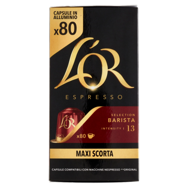 L'Or Espresso Selection Barista 80 Capsule Compatibili con Macchine Nespresso* Original 2 x 208 g