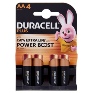 Duracell Plus AA 4 Stilo / Mignon Alcalina 1.5V MN1500 4 Pz