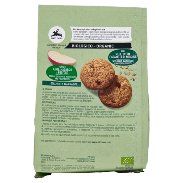 alce nero Frollini con Muesli e Fiocchi di Avena 250 g