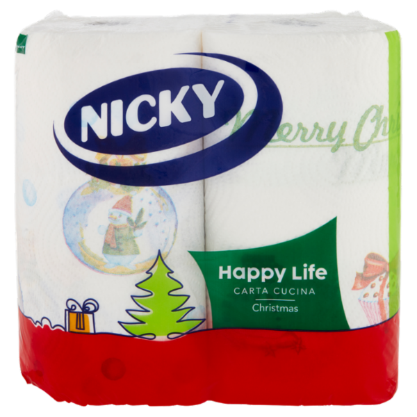 Nicky Happy Life Carta Cucina Christmas 2 pz