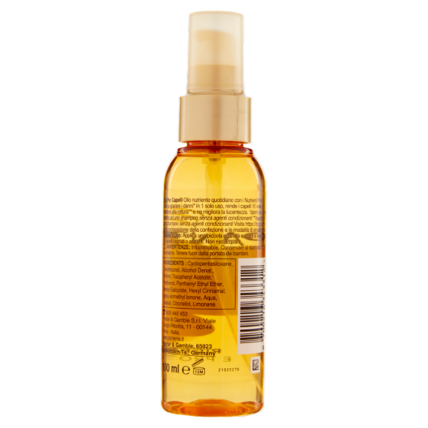Pantene Nutri Pro-V Olio Protezione Cheratina Rigenera e Protegge 100 ml