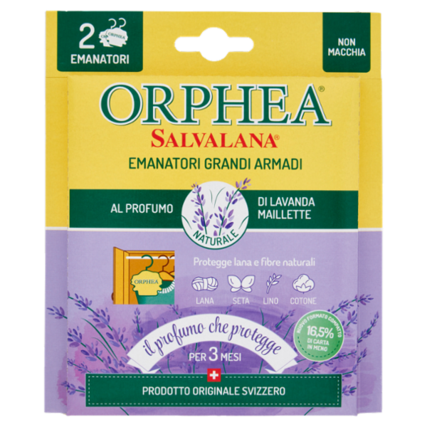 Orphea Salvalana Emanatori Grandi Armadi al Profumo di Lavanda Maillette 2 x 4,4 g