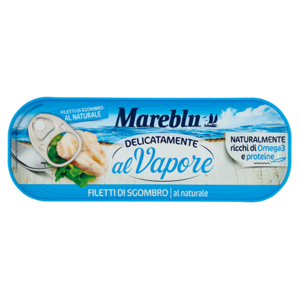Mareblu Delicatamente al Vapore Filetti di Sgombro al naturale 110 g