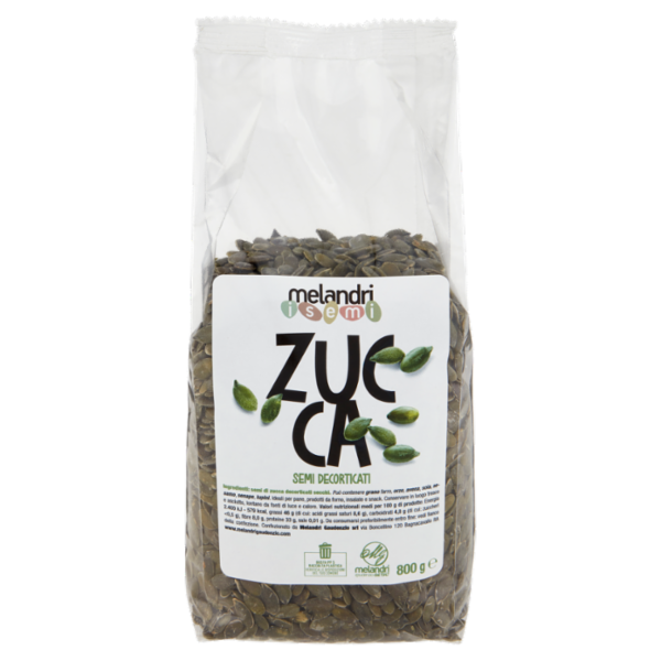 melandri i semi Zucca Semi Decorticati 800 g
