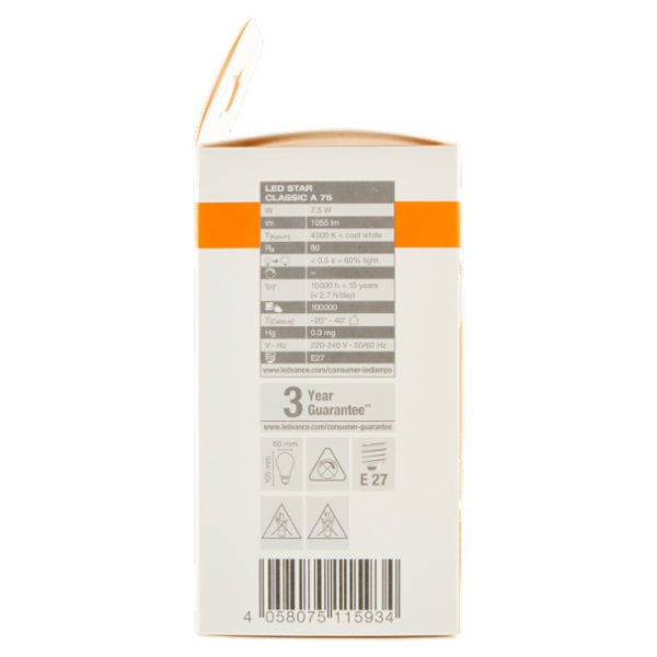 Osram Led Star Classic A 75 Cool White 7.5 W E27