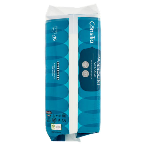 Consilia Pannolini per Incontinenza Misura Large 16 pezzi