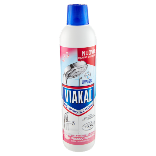 Viakal Detersivo Anticalcare Bagno e Cucina Fresco Profumo Liquido 720 ml