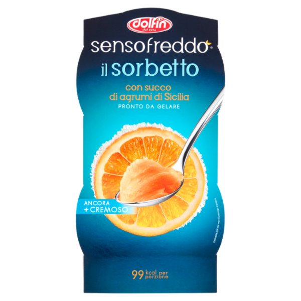 dolfin sensofreddo il Sorbetto con succo di agrumi di Sicilia 2 x 100 ml