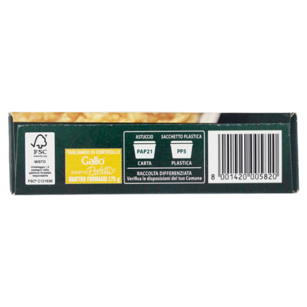 Riso Gallo Risotto Perfetto Quattro Formaggi 175 g