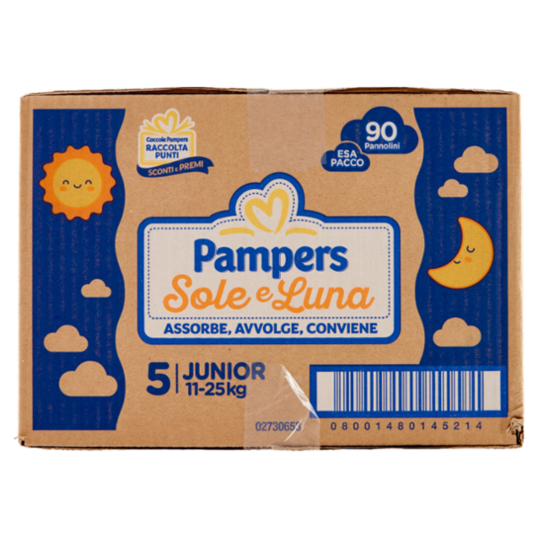 Pampers Sole e Luna Junior 90 pz