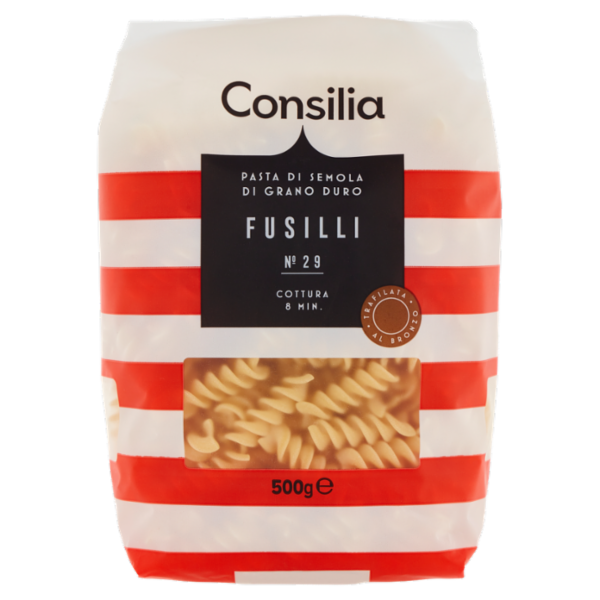 Consilia Pasta di Semola Trafilata al Bronzo Fusilli 500 g