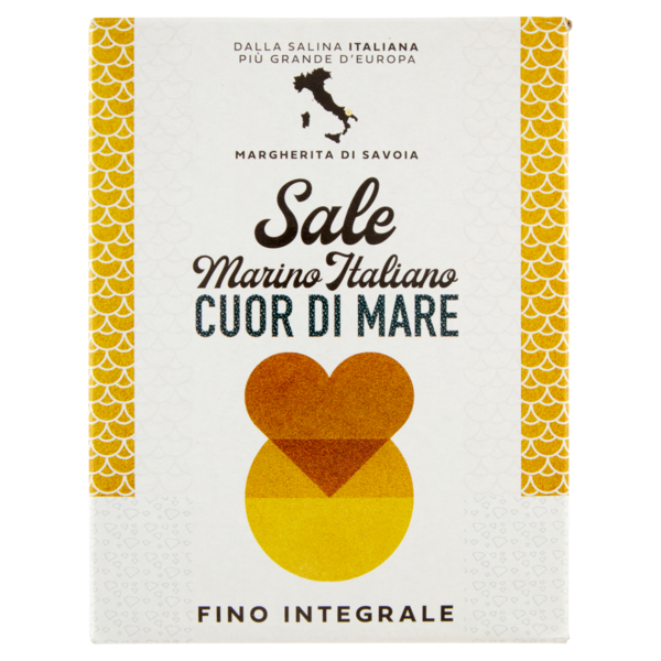 Cuor di Mare Sale Marino Italiano Fino Integrale 1000 g