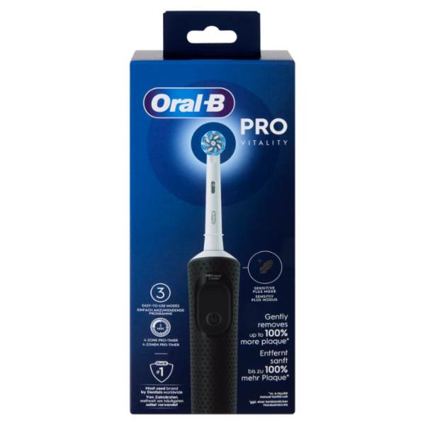 Oral-B Spazzolino Elettrico Denti Ricaricabile Pro Vitality Nero