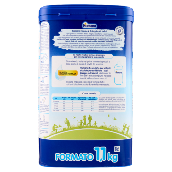Humana 1 Latte per Lattanti 1,1 kg