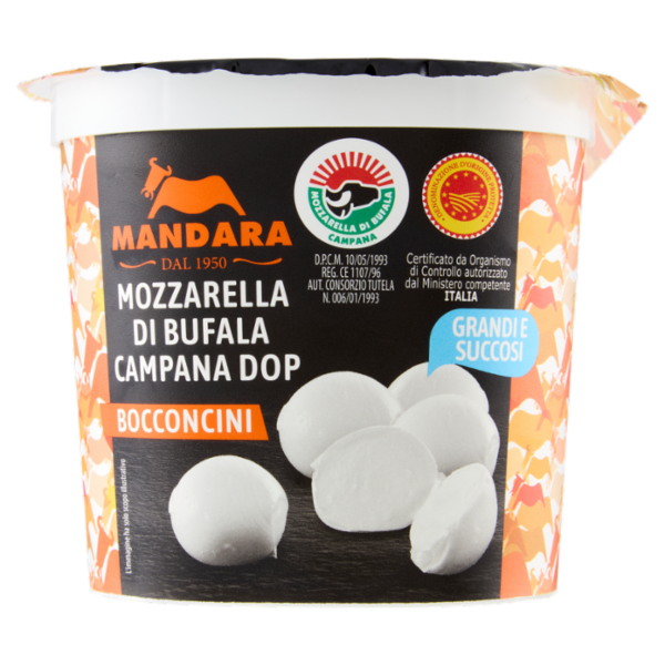 Mandara Mozzarella di Bufala Campana DOP Bocconcini 5 x 40 g