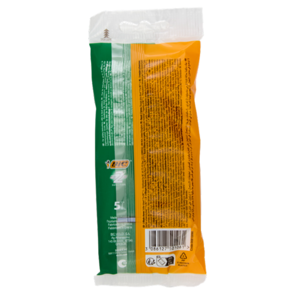 Bic 2 Sensitive Rasoi 2 Lame Usa e Getta da Uomo, 5 pezzi