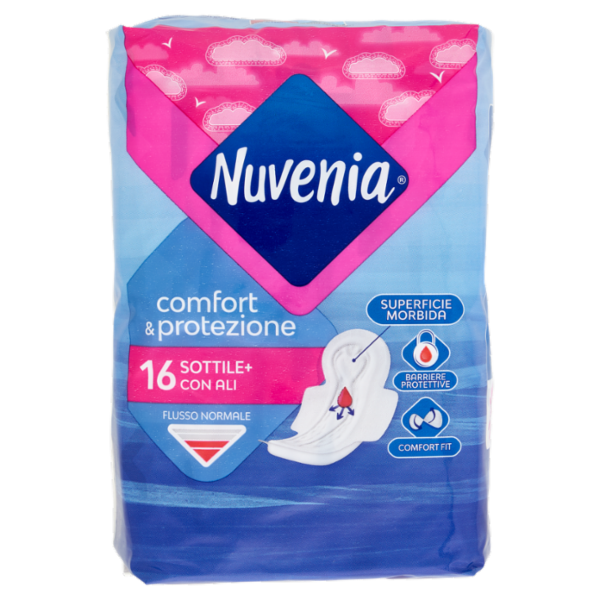 Nuvenia comfort & protezione Sottile+ con Ali 16 pz