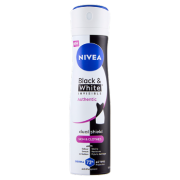 Nivea Black & White Invisible Authentic Anti-Perspirant 150 Ml