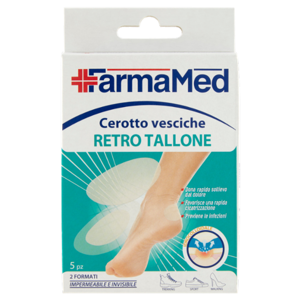 FarmaMed Cerotto vesciche Retro Tallone 2 Formati 5 pz
