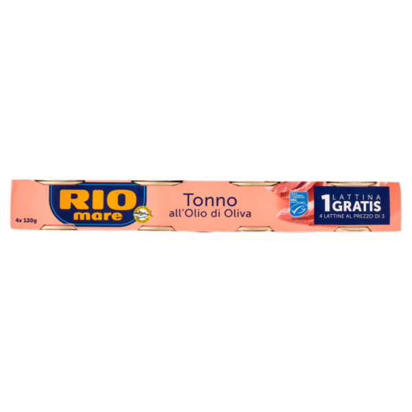 Rio mare Tonno all'Olio di Oliva 4 x 120 g