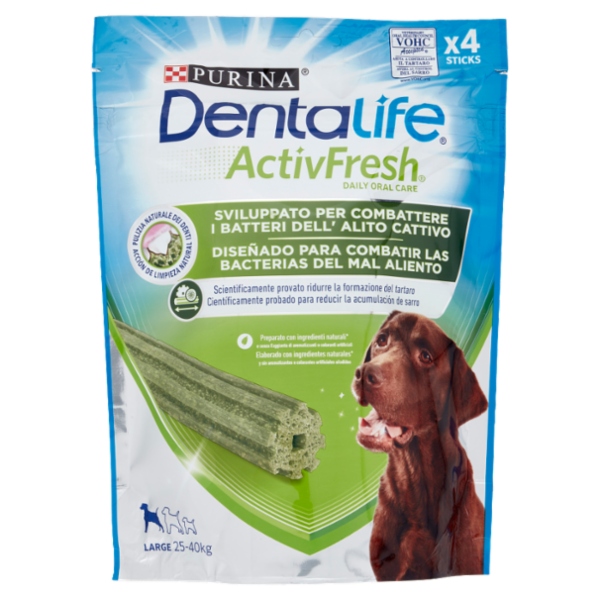 PURINA DENTALIFE ActivFresh Taglia Large busta 4 Sticks 142 g