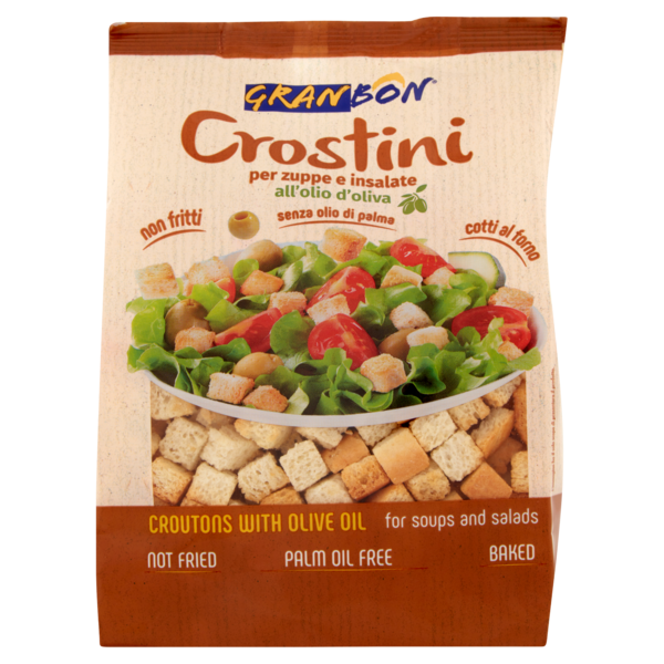 Granbon Crostini per zuppe e insalate all'olio d'oliva 200 g