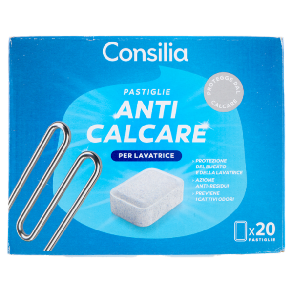 Consilia Anticalcare per Lavatrice Pastiglie 20x16 g