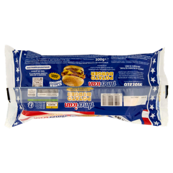 Morato American Potato Burger con Farina di Patate e Semi di Sesamo 4 x 75 g