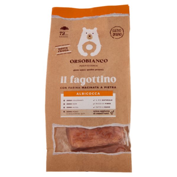 Orsobianco il fagottino con Farina Macinata a Pietra Albicocca 6 x 58 g