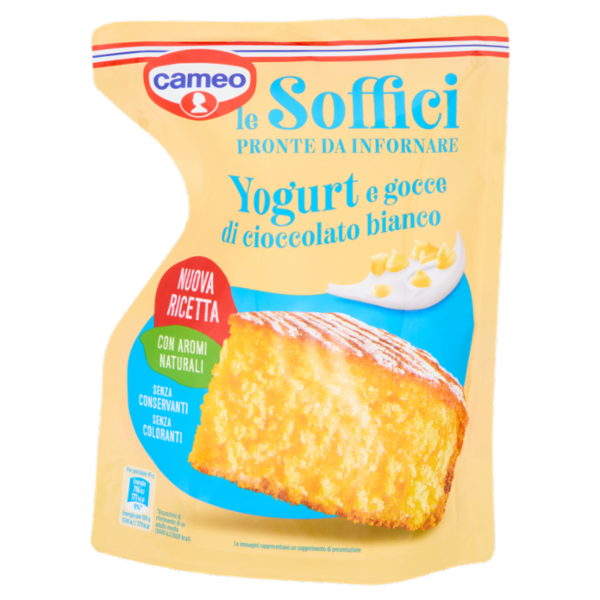 cameo le Soffici Yogurt e gocce di cioccolato bianco 600 g