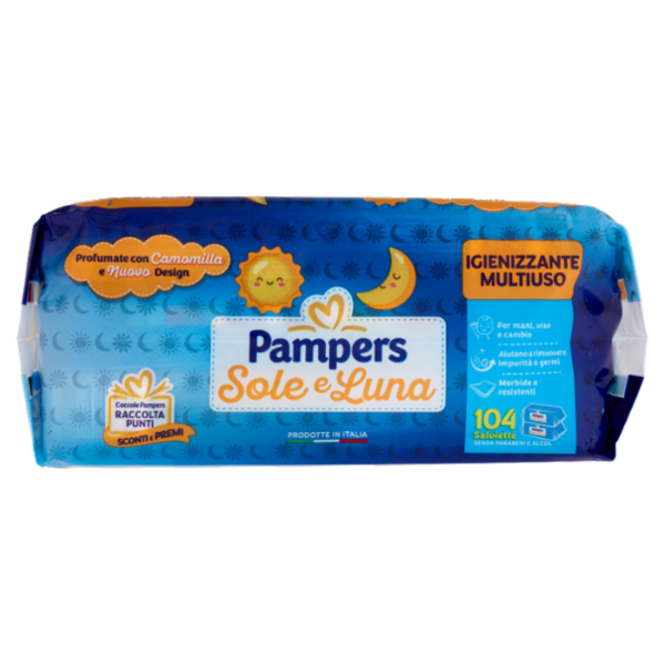 Pampers Sole e Luna Salviette 104 pz