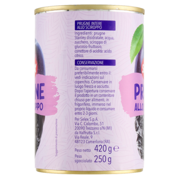 Selex Prugne allo Sciroppo 420 g