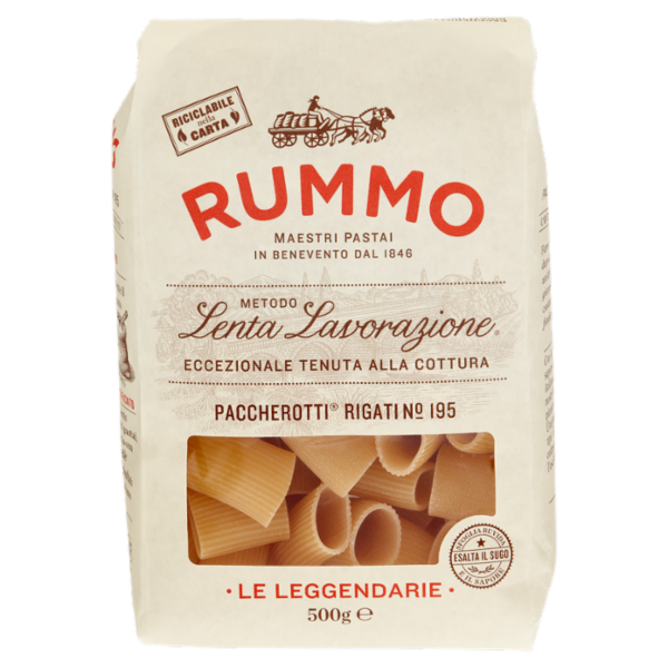 Rummo Le Leggendarie Paccherotti Rigati N° 195 500 g