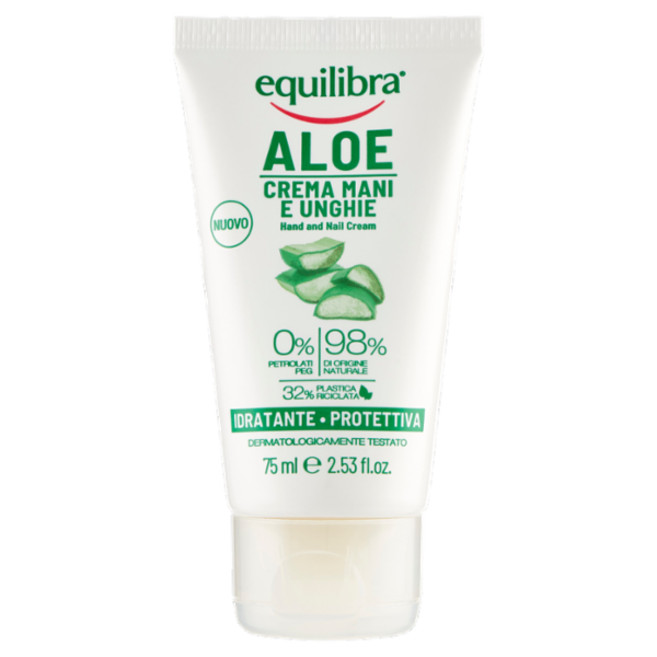 equilibra Aloe Crema Mani e Unghie Idratante - Protettiva 75 ml