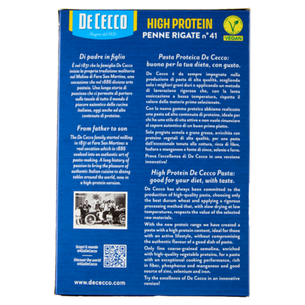 De Cecco High Protein Penne Rigate n° 41 400 g