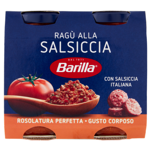 Barilla Sugo Ragù Salsiccia Condimento per Pasta 180gX2