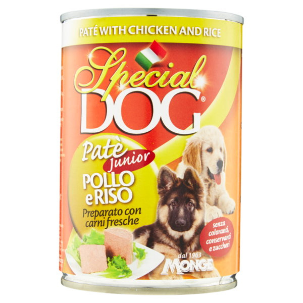 Special Dog Patè Junior Pollo e Riso 400 g