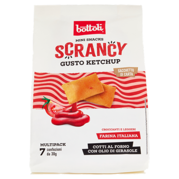 bottoli Mini Snacks Scrancy Gusto Ketchup 7 x 30 g