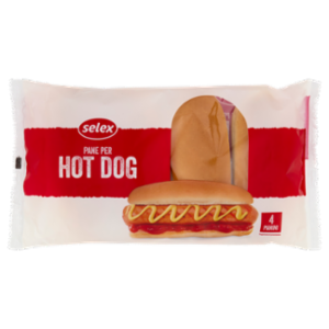 Selex Pane Per Hot Dog 4 Pezzi 250 g