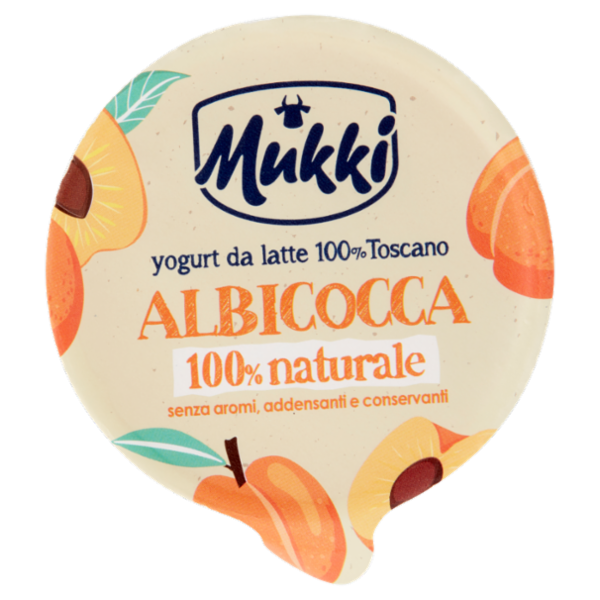Mukki yogurt da latte 100% Toscano Albicocca 100% naturale 115 g