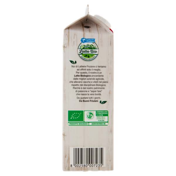 Latterie Friulane Latte Bio Parzialmente Scremato 1000 ml