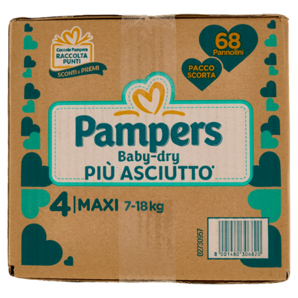 Pampers Baby-dry Maxi 68 pz