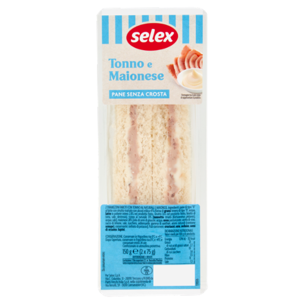 Selex Tramezzini Farciti Tonno e Maionese 2x75 g