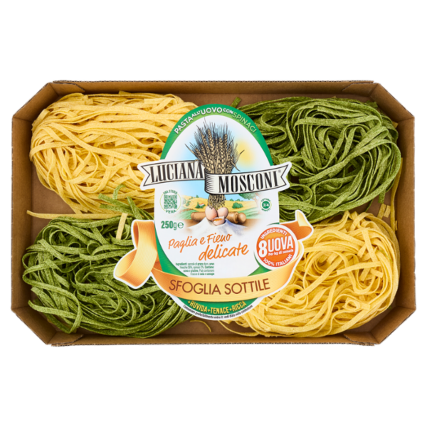 Luciana Mosconi Pasta all'Uovo con Spinaci Paglia e Fieno delicate 250 g