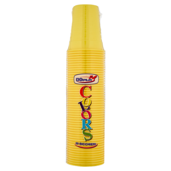 DOpla Colors Bicchieri 200ml Giallo 50 pz