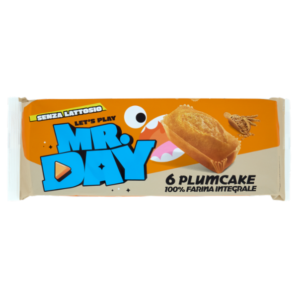 Mr.Day 6 Plumcake 100% Farina Integrale 6 x 31,7 g