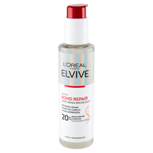L'Oréal Paris Elvive Bond Repair Siero Senza Risciacquo Per Capelli Danneggiati, 150 ml